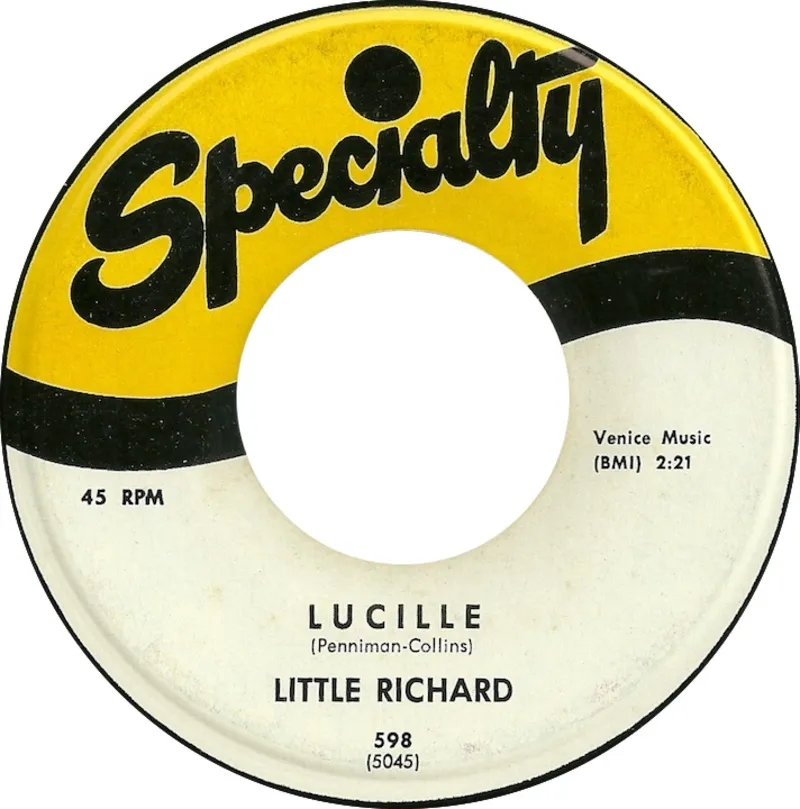 Lucille single cover — the last of Little Richard's three R&B No. 1s during his Specialty Records imperial phase
