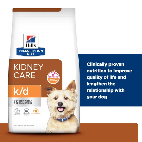 Close-up of therapeutic dog food kibble showing texture and balanced nutrition composition