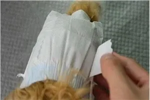 Soft disposable cat diaper designed for female cats and incontinent dogs