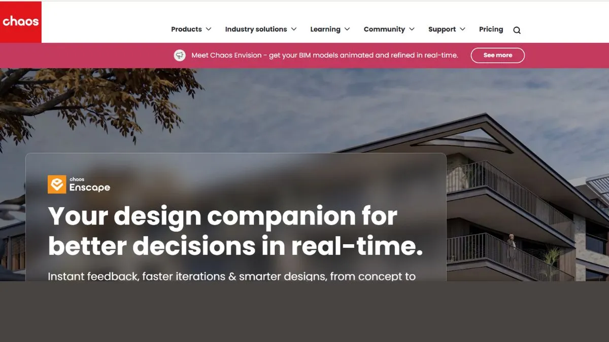 Real-time rendering with Enscape in Revit