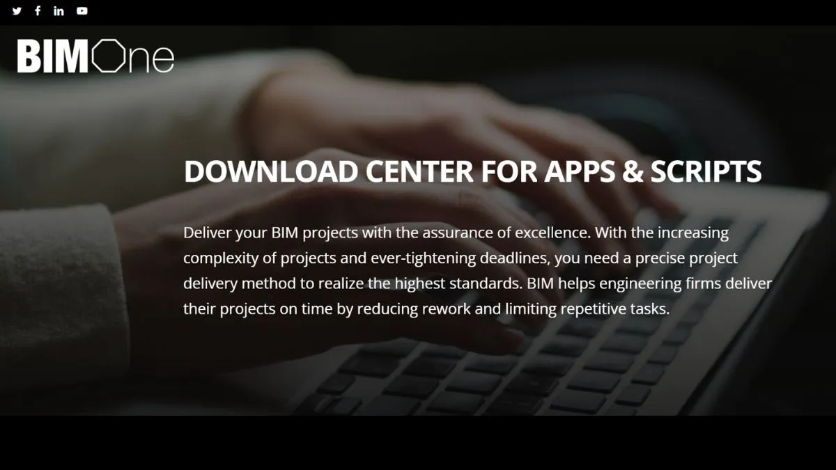 BIM One Tools interface showing multiple Revit utilities