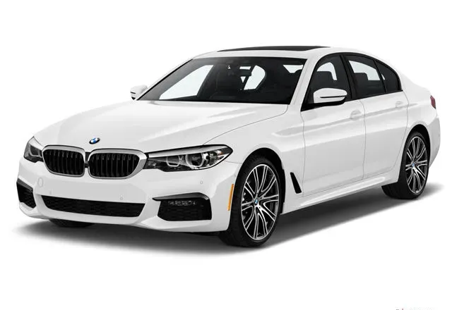Elegant BMW 5 Series in motion
