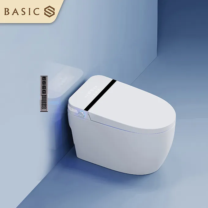 Basic S1000 smart toilet system featuring automated hygiene functions and ergonomic design