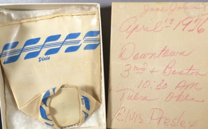 Used paper cup from Elvis Presley's 1956 Tulsa show