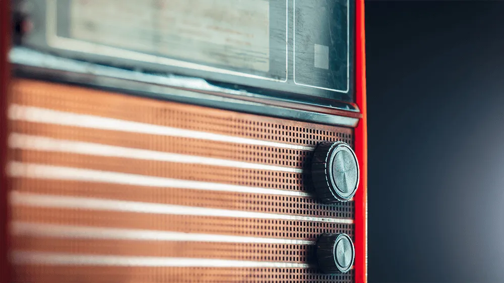 A curated selection of retro audio gifts including radios and amplifiers