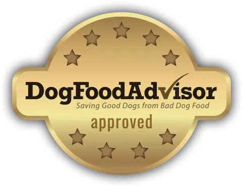 VICTOR Dog Food Advisor rating badge highlighting strong product reviews