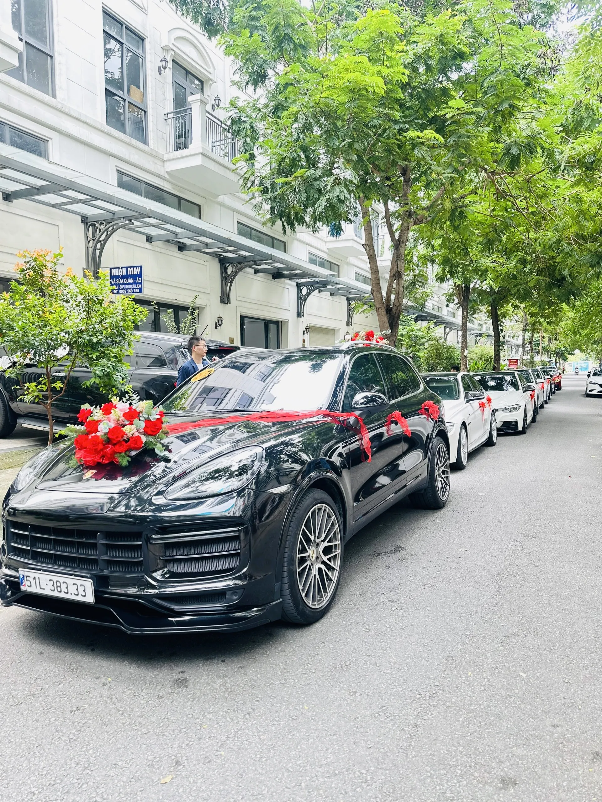 BMW supercar as part of a luxury wedding car fleet