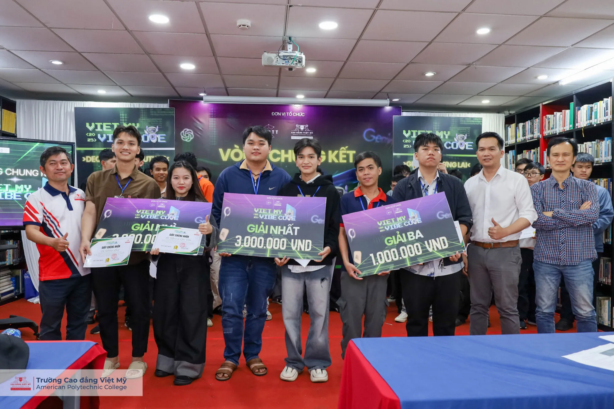 Results from the Vibe Code technology competition hosted for Viet My College students