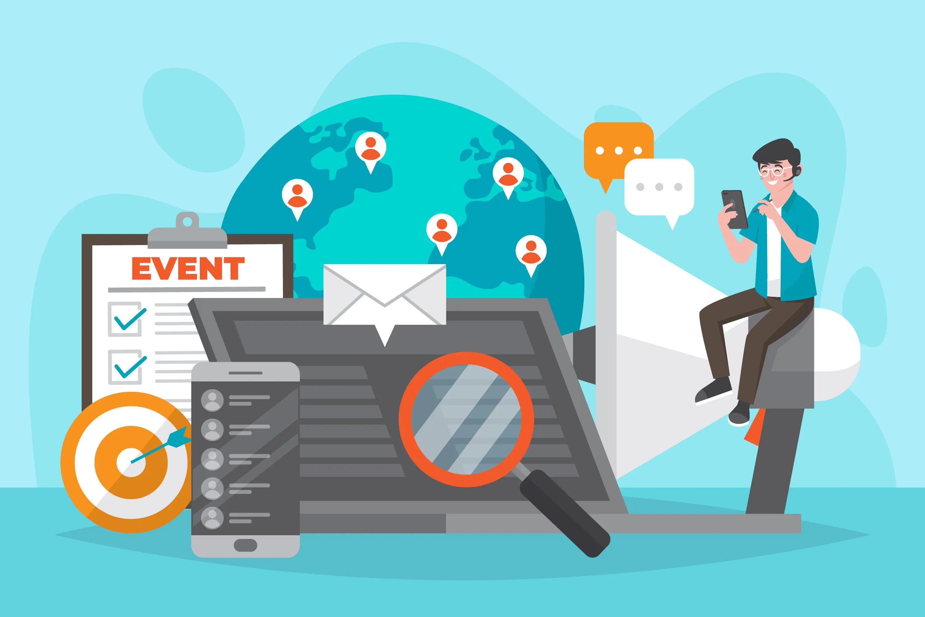 Follow favorite event types and artists