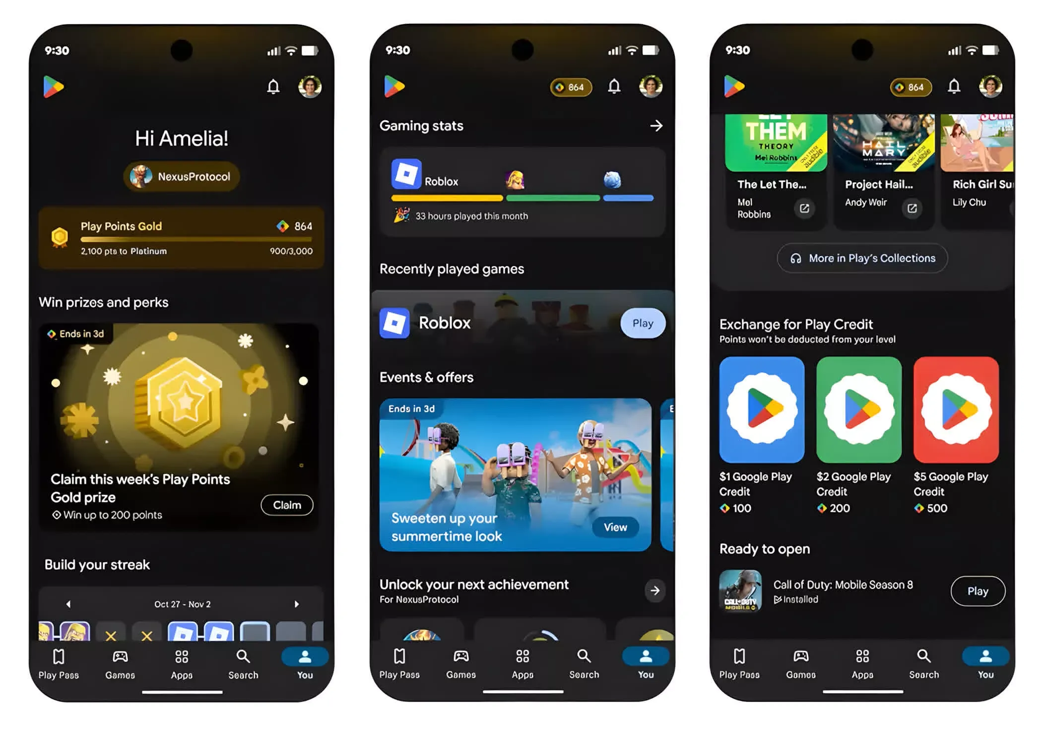 Google Play Store interface displaying application browsing and download options