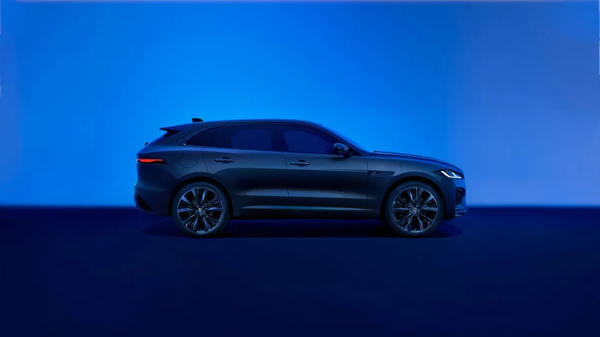 Jaguar F-PACE luxury performance SUV in motion