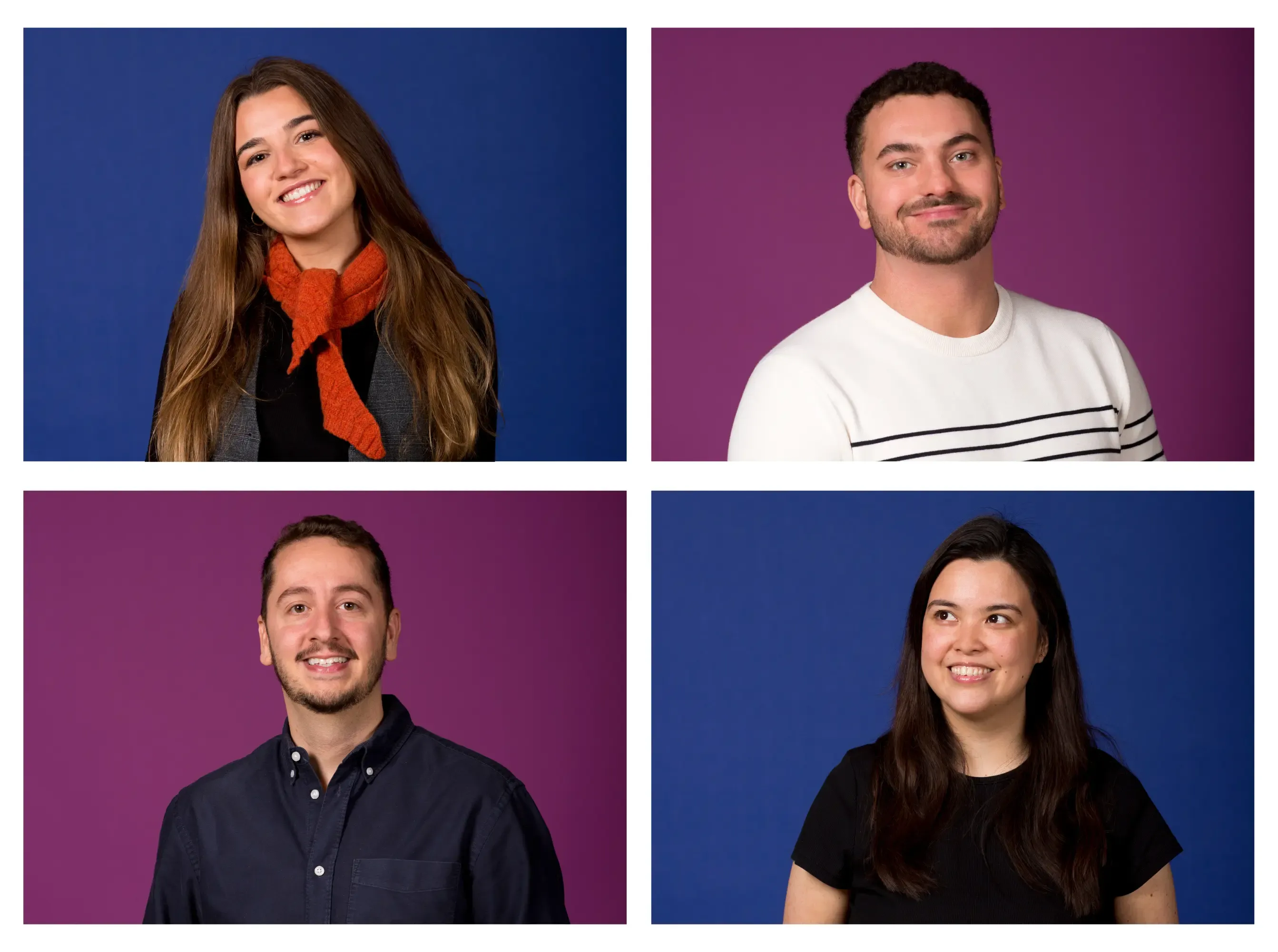 Flourish team connecting with users and showcasing visual templates