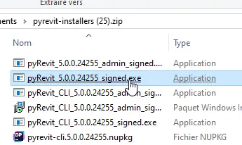 pyRevit installer download interface referenced by developers for Revit 2025 setup