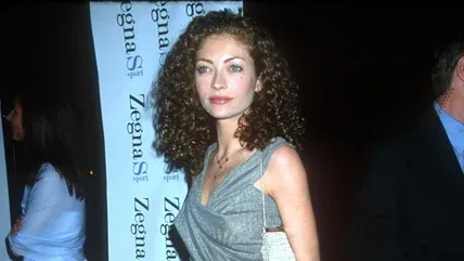 Rebecca Gayheart looking off into the distance