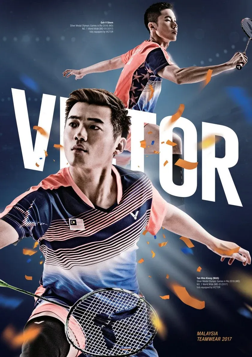 Shuttlecocks and badminton accessories from Victor