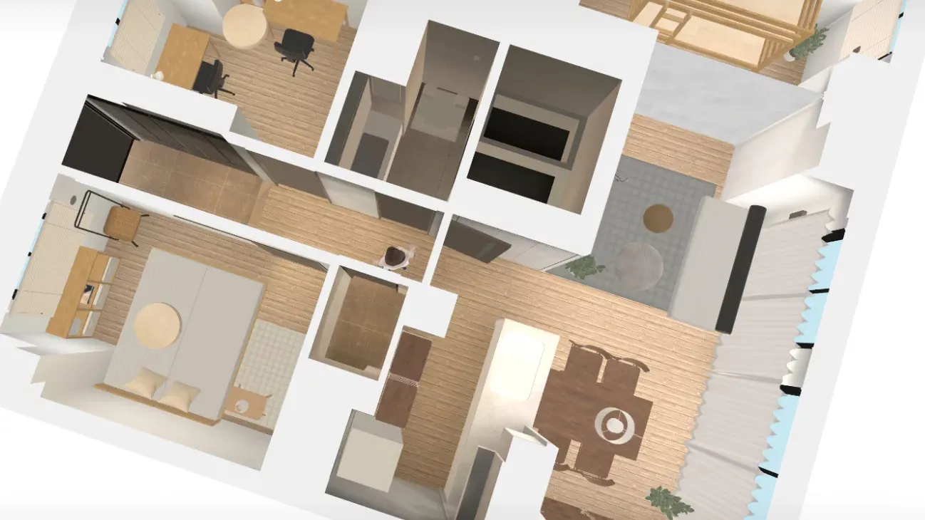 Web-based furniture coordination tool for real estate visualization