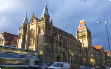 University building associated with a research institution that expanded international collaboration using Overleaf