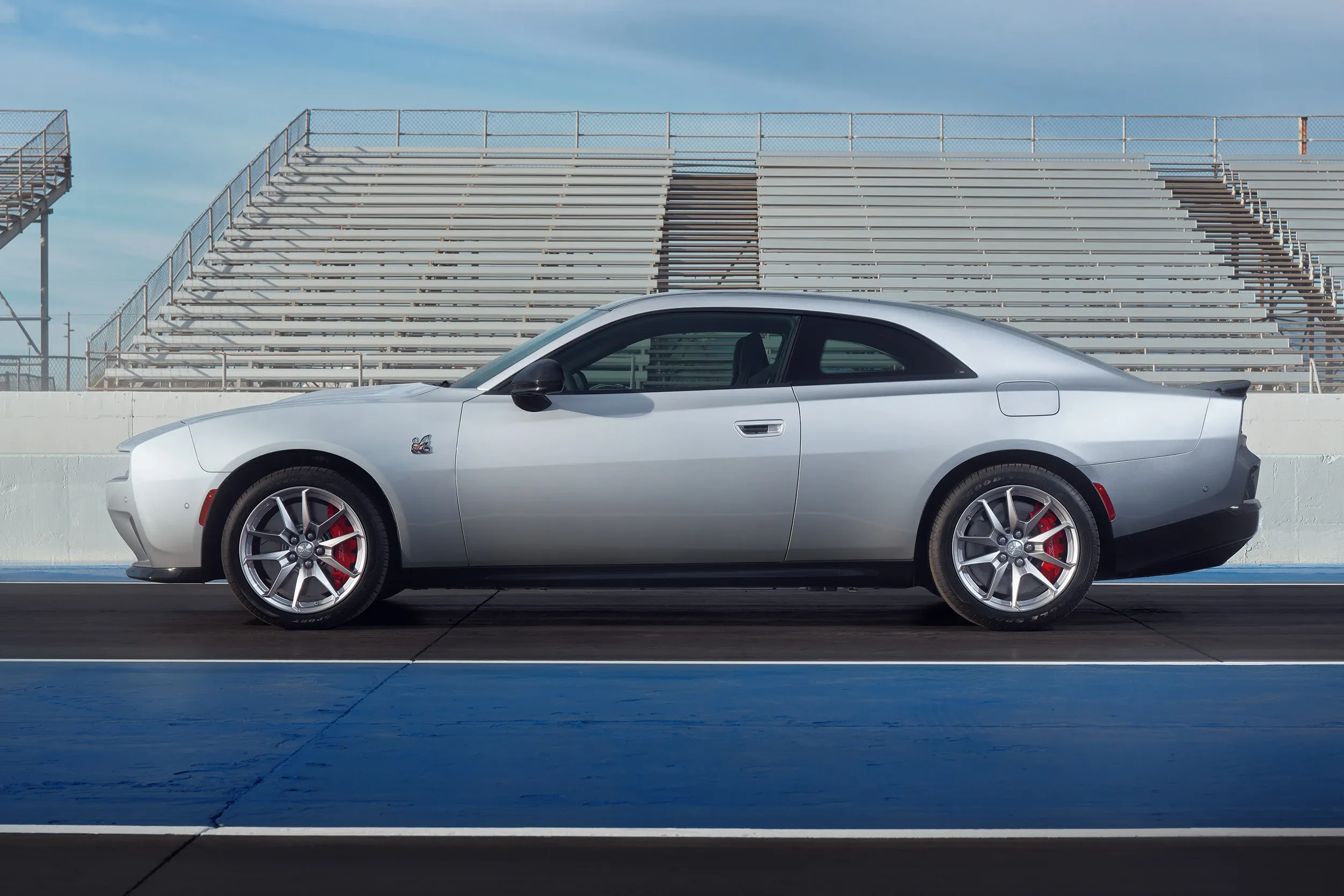 Detailed view of the distinctive front fascia design elements