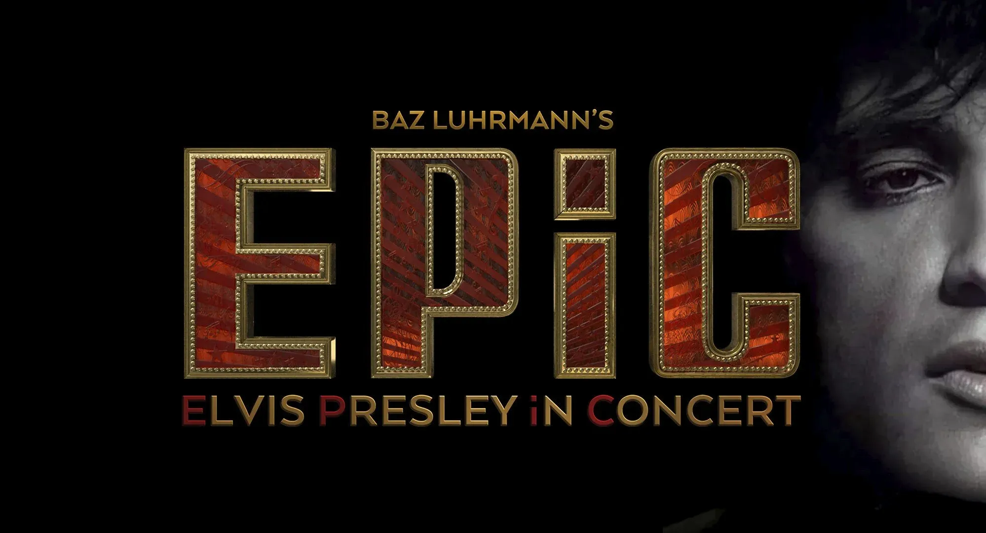 Elvis Presley performing live on stage during a concert