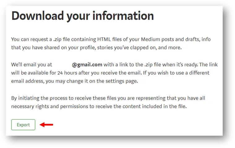 Exporting Medium content as a downloadable ZIP archive