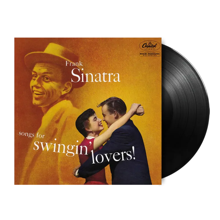 Vinyl edition of Frank Sinatra's 1956 album Songs for Swingin' Lovers featuring arrangements by Nelson Riddle