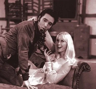Elvis Presley during his 1968 NBC television comeback special performance