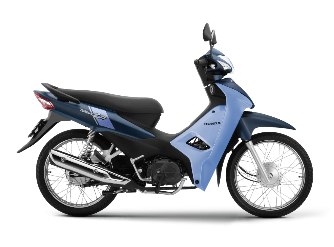 Honda Wave Alpha classic-style underbone motorcycle in red and white livery