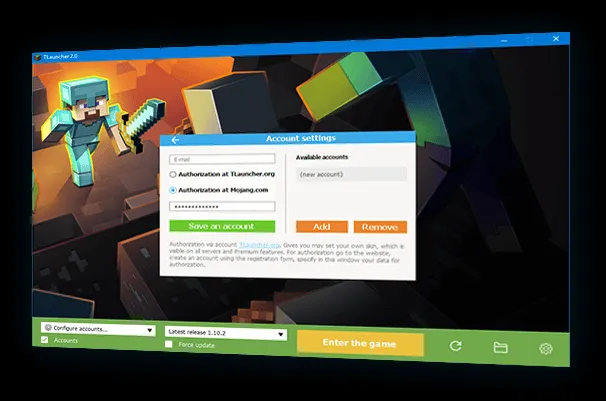 Secure login system for Minecraft licensed accounts with encrypted authentication