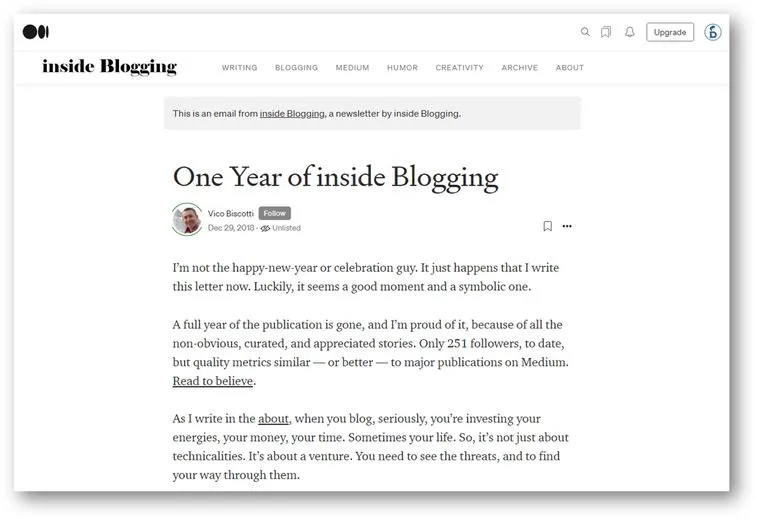 Medium Newsletter subscription and email tracking dashboard