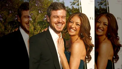 Rebecca Gayheart and Eric Dane laughing
