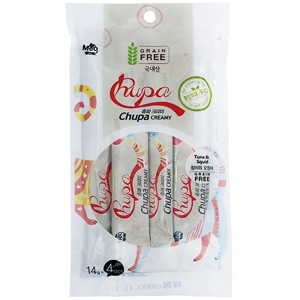 Creamy, nutrient-rich supplement treat for feline nutrition