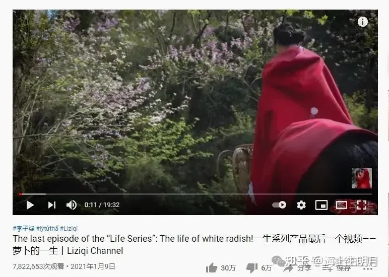 YouTube video page open in a web browser address bar