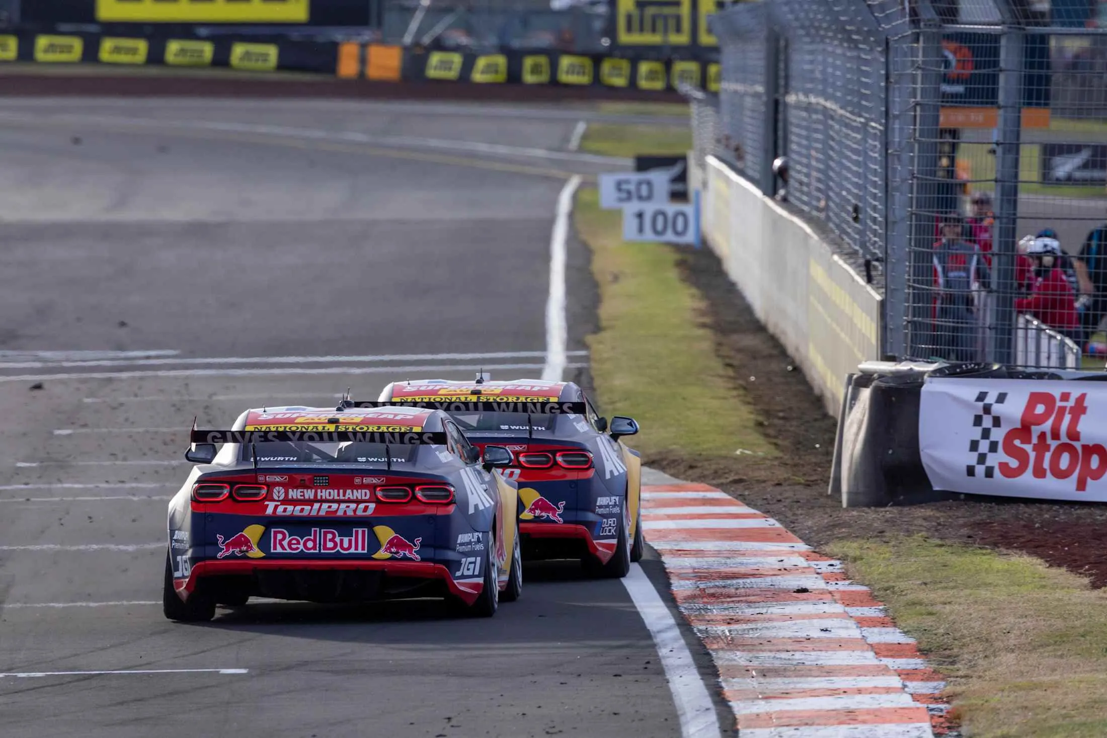 Will Brown and Broc Feeney race during stop 3 in New Zealand