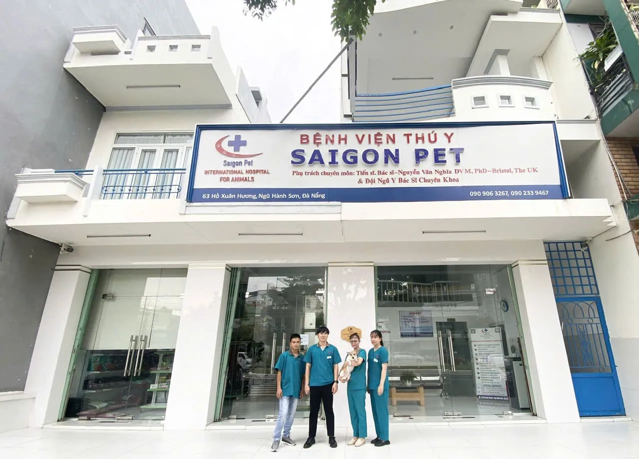 Exterior view of the Saigon Pet Hospital Da Nang branch building