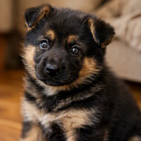 6 week old German Shepherd puppy thriving with healthy growth, curious play, and a safe early routine