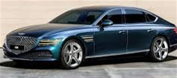 A sleek modern luxury sedan parked in front of a contemporary architectural building representing the best luxury sedan cars in india