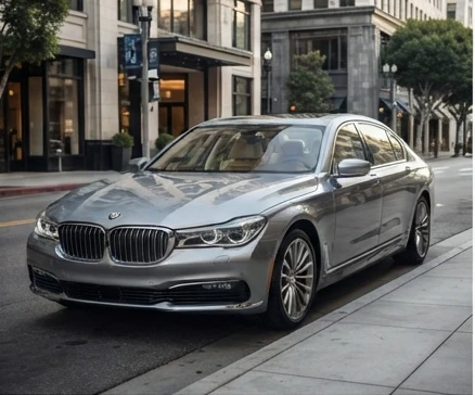 Premium car rental vehicle ready for an affordable luxury driving experience