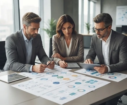 Business excellence framework linking leadership actions, process design, and measurable organizational outcomes