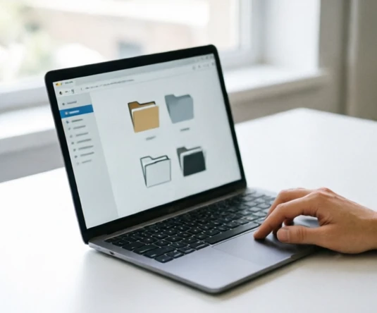 Computer workspace showing a user selecting a Word document for deletion in an online file management interface