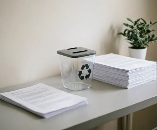 Cloud document recovery concept showing a deleted file moving toward restoration options