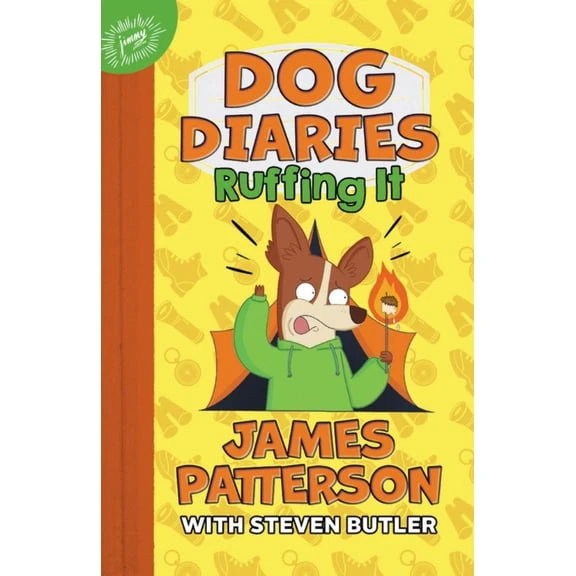 Dog Diaries: Ruffing It illustrated dog adventure book scene with Junior's wilderness journey