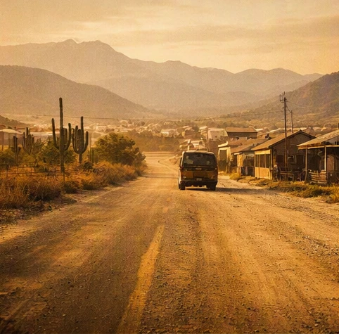 Ray Midge style road journey through Mexico and Central America in The Dog of the South setting