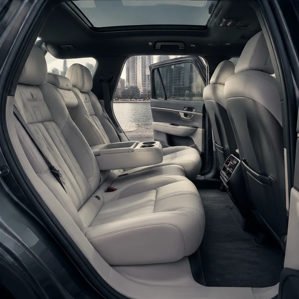 Mercedes Maybach electric luxury SUV showing modern cabin design and advanced comfort features