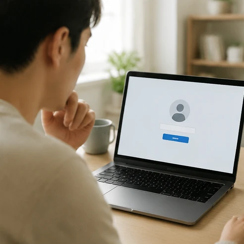 Person checking an Excel activation prompt on a laptop after Microsoft 365 installation