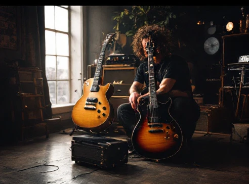 Into the Unknown Excel band discussion with vintage guitars and crossover thrash scene context