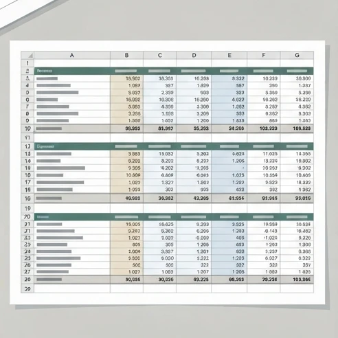 An Excel spreadsheet column displaying numeric counts and filtered status entries in a clean professional table layout