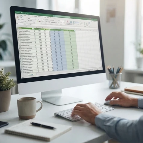 make first letter uppercase excel formula setup with a helper column and spreadsheet cells ready for cleanup
