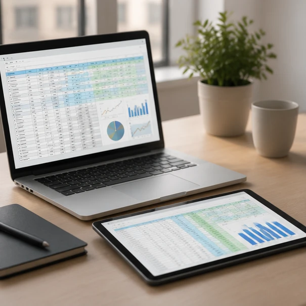 Excel Microsoft Office 365 workspace with cloud spreadsheet tools and data analysis features
