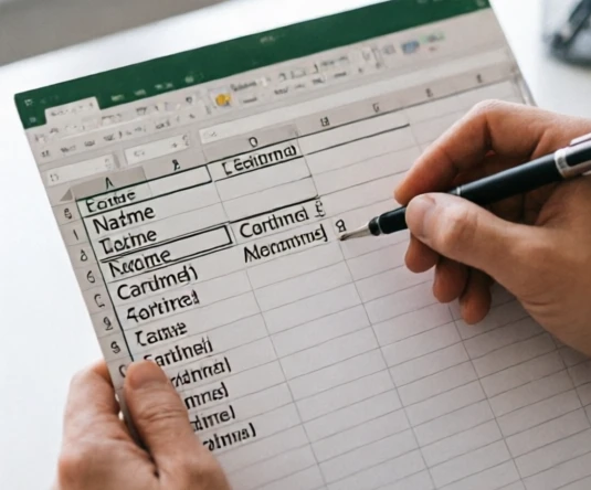 Spreadsheet cleanup process checking combined names for spaces and formatting issues