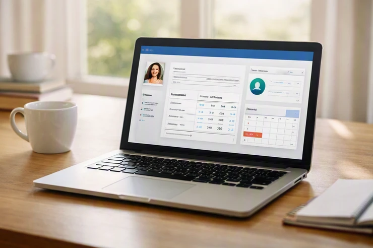 Excel parent portal dashboard connecting families with student information and school services